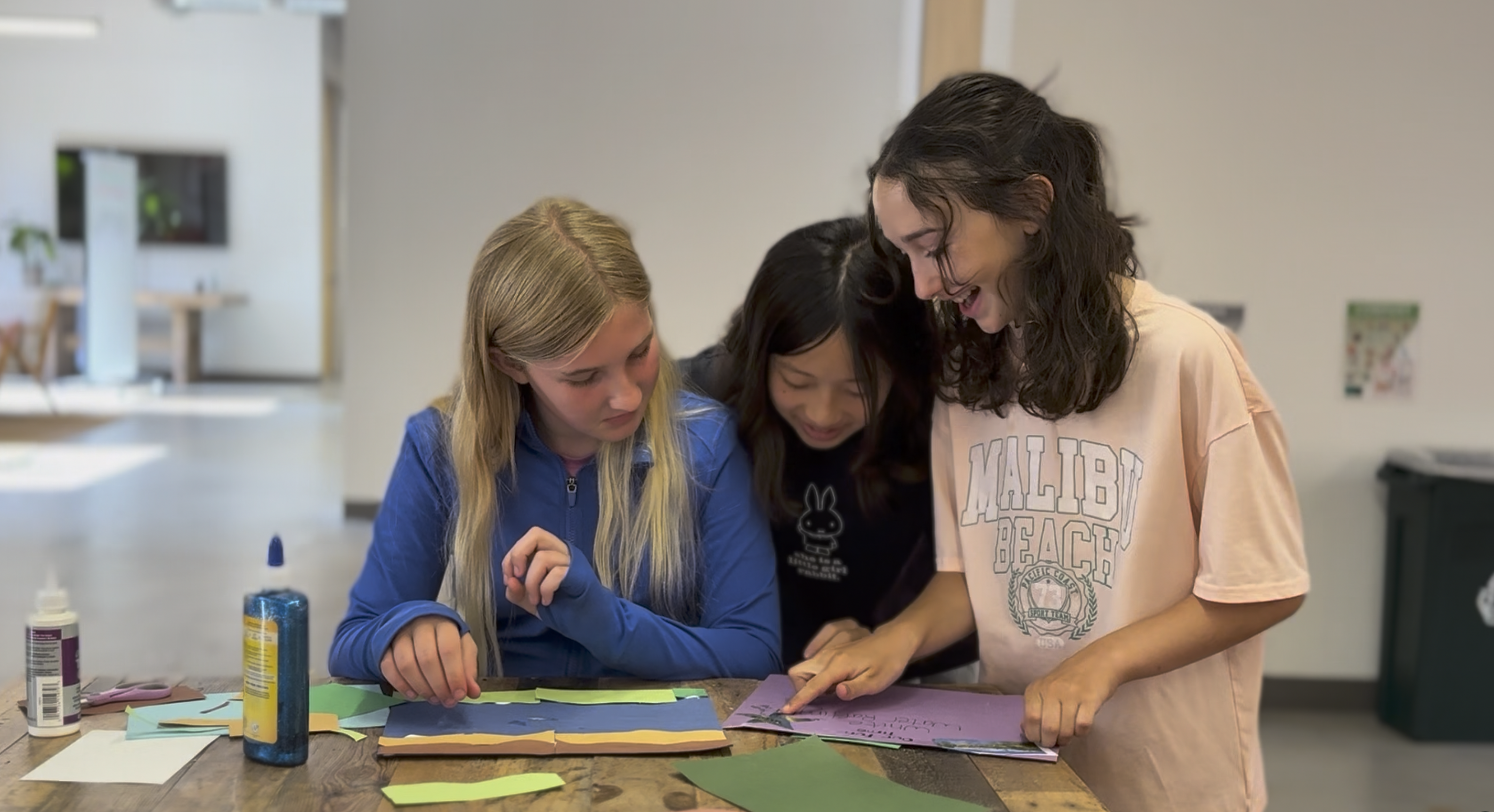 Khan Lab School students in newly renovated Middle School space